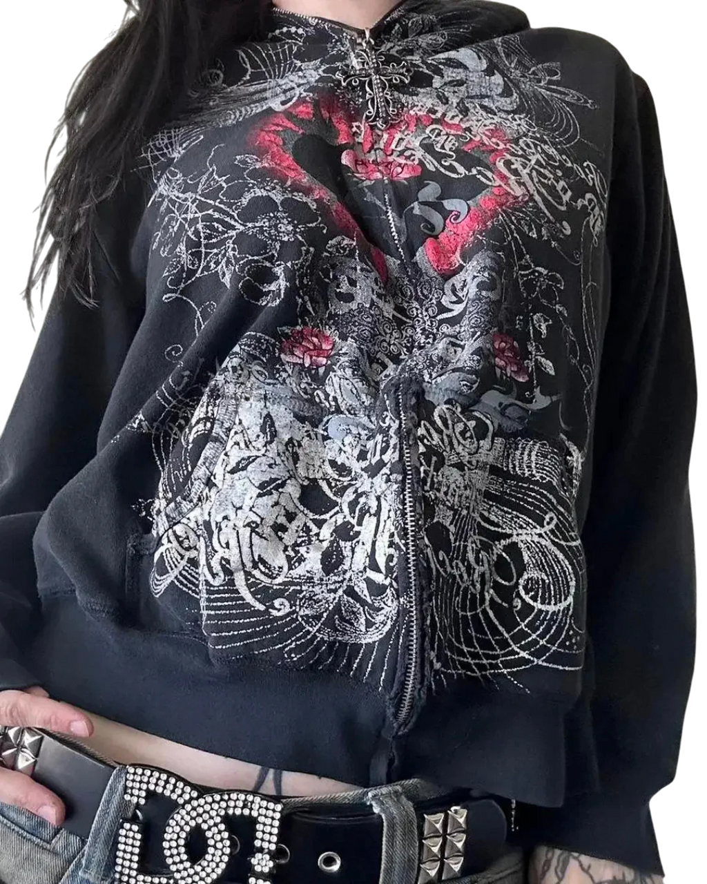 'BLEEDING HEART' ZIPUP