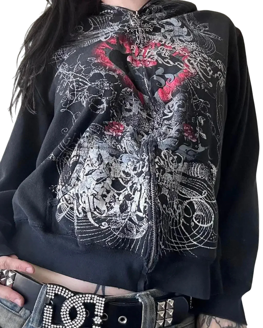 'BLEEDING HEART' ZIPUP